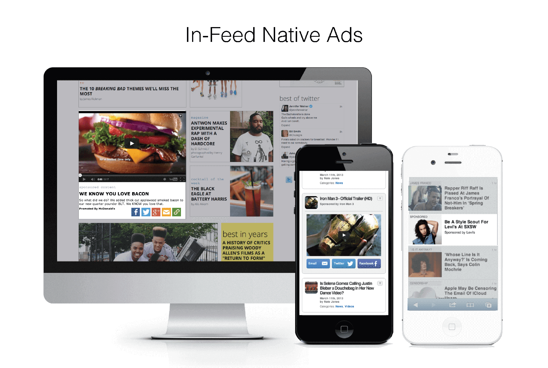 Ví dụ minh họa quảng có Native Ads