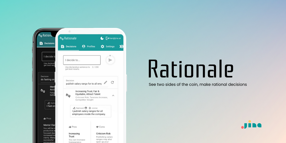 Giao diện mẫu của Rationale